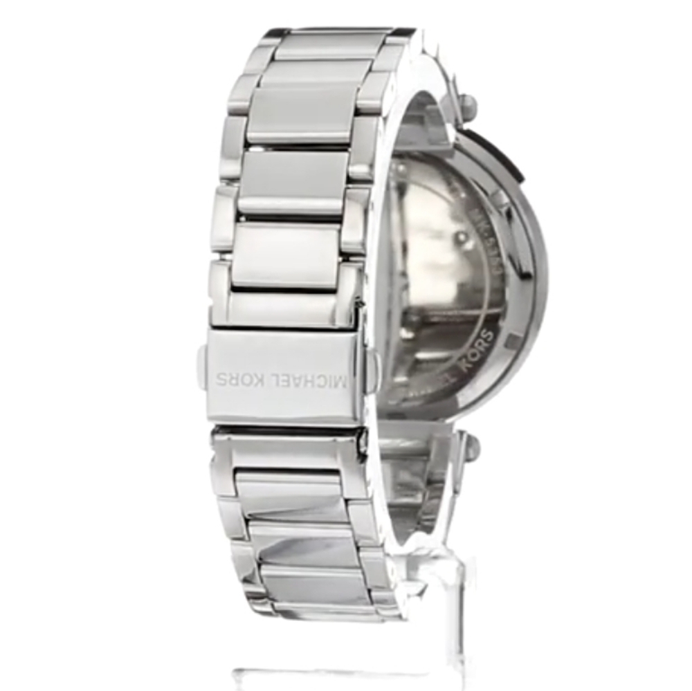 NWT Michael Kors Women's Parker Silver-Tone Watch - Picture 9 of 13